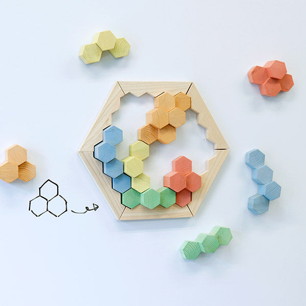 パズマグ™【マグネットおもちゃ・六角パズル】