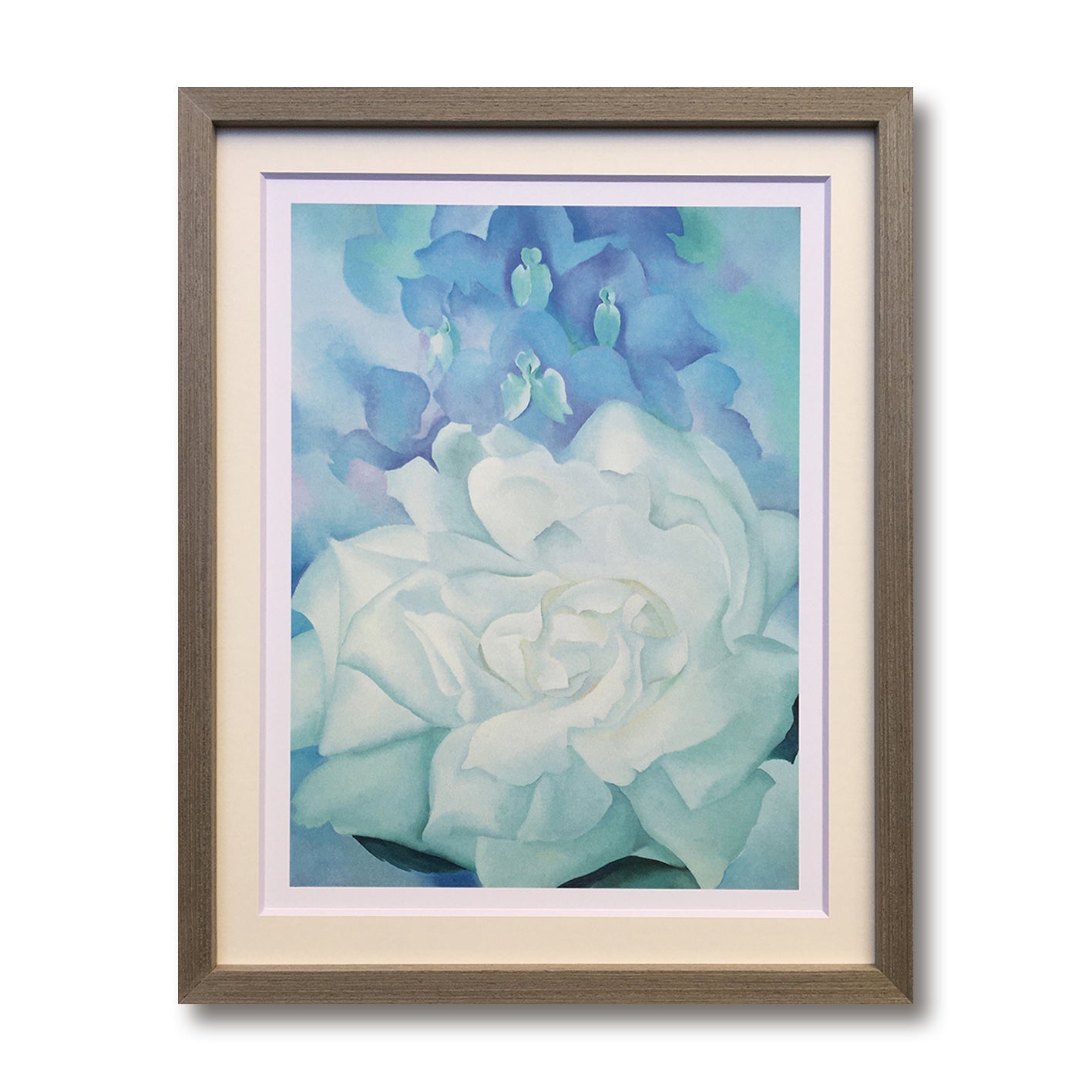 WHITE ROSE WITH LARKSPUR NO. 2,1927